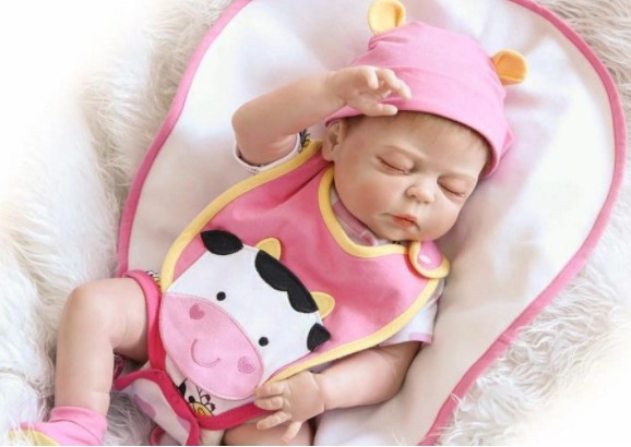 Very Cute Sweet Dreamer Silicone Vinyl Reborn Girl Doll