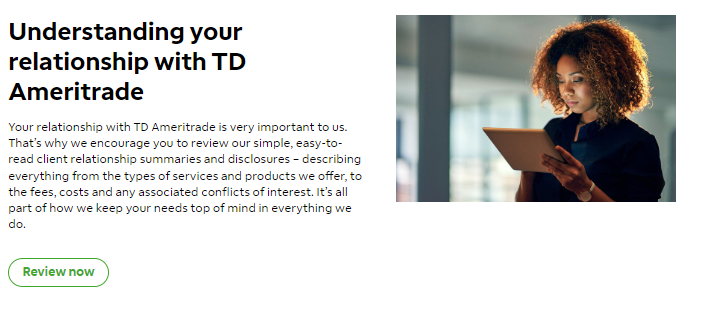 Understanding your relationship with TD Ameritrade